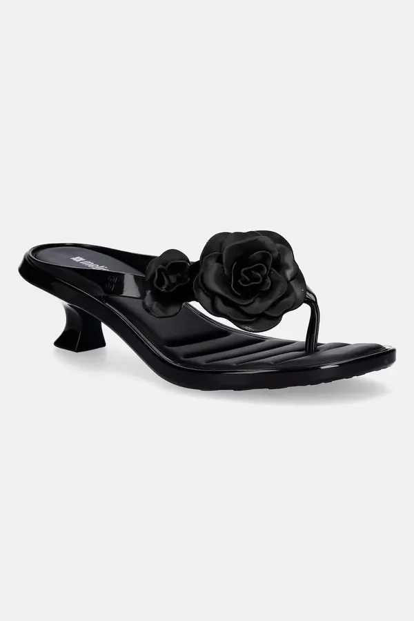 Melissa Japanke Melissa MELISSA THONG KITTEN HEEL PETALS AD