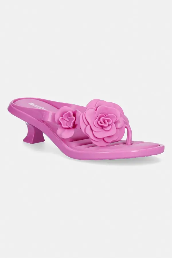 Melissa Japanke Melissa MELISSA THONG KITTEN HEEL PETALS AD