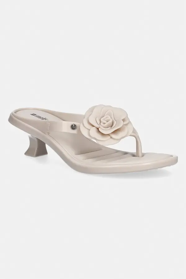 Melissa Japanke Melissa MELISSA THONG KITTEN HEEL PETALS AD