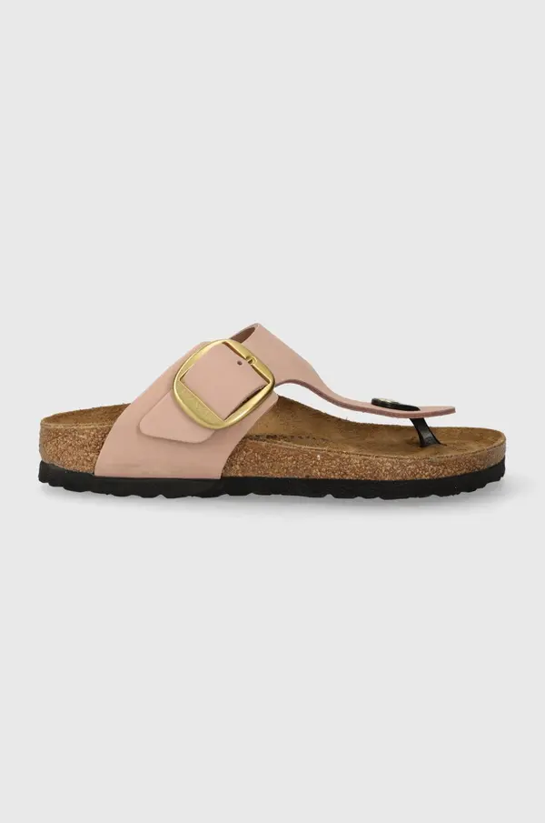 Birkenstock Japanke od brušene kože Birkenstock Gizeh Big Buckle