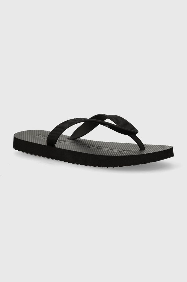 Tommy Jeans Japanke Tommy Jeans TJW LOGO FLIP FLOP za žene, boja: crna, ravni potplat, EN0EN02447