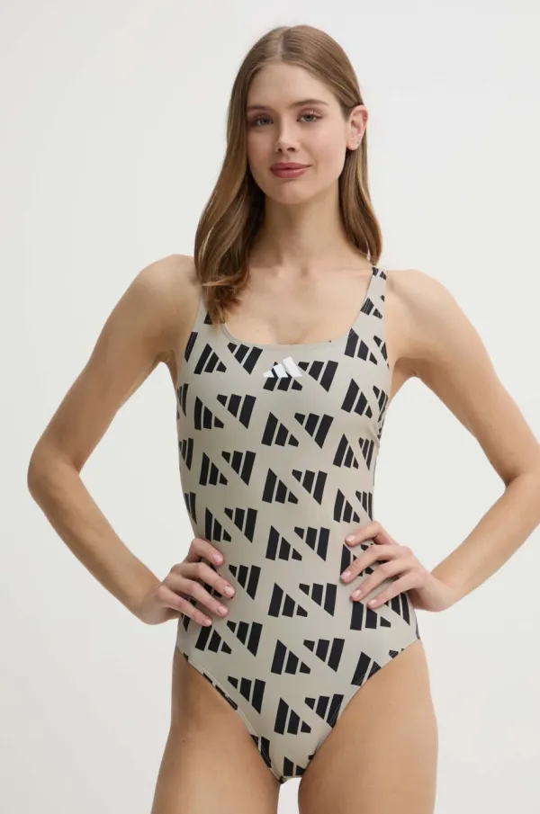 adidas Performance Jednodijelni kupaći kostim adidas Performance boja: bež, mekane košarice, JG1078