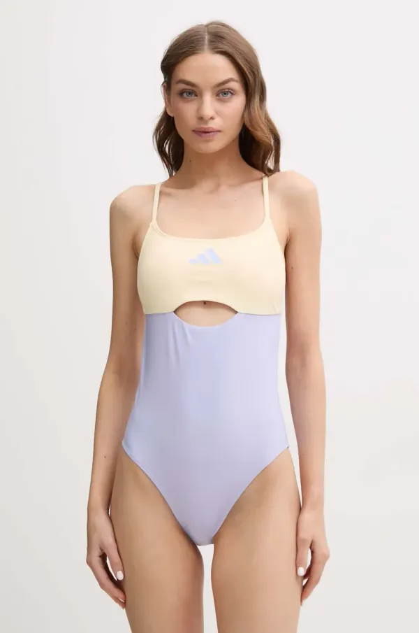 adidas Jednodijelni kupaći kostim adidas X-BACK CB SUIT boja: ljubičasta, lagano učvršćene košarice, JE4370