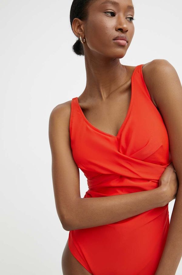 Answear Lab Jednodijelni kupaći kostim Answear Lab boja: narančasta, lagano učvršćene košarice