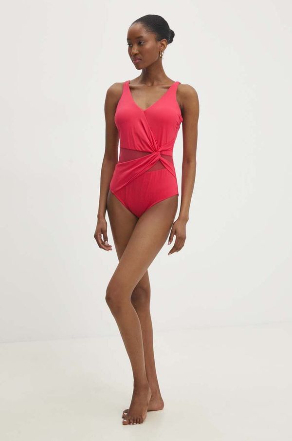 Answear Lab Jednodijelni kupaći kostim Answear Lab boja: ružičasta, lagano učvršćene košarice