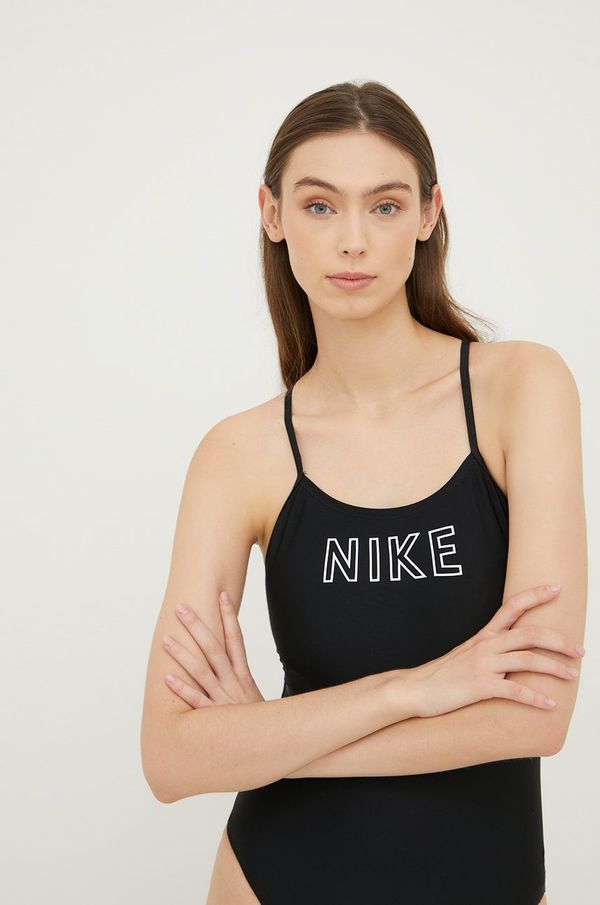 Nike Jednodijelni kupaći kostim Nike Cutout boja: crna, mekane košarice