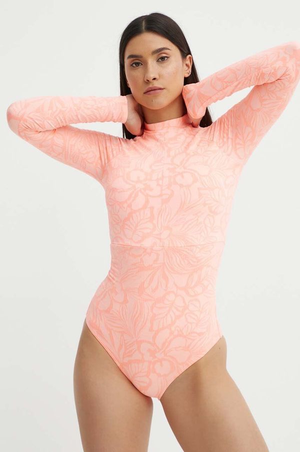 Rip Curl Jednodijelni kupaći kostim Rip Curl Sun Chaser boja: narančasta, mekane košarice