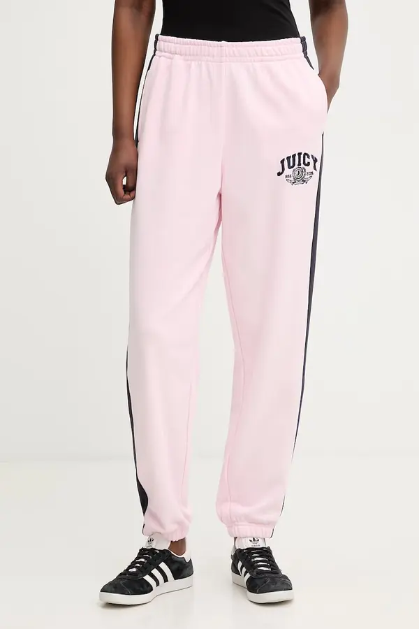 Juicy Couture Juicy Couture donji dio trenirke ženski s pamukom CREST TRACKPANT