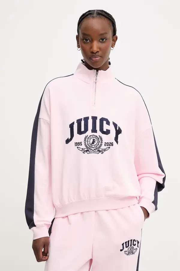 Juicy Couture Juicy Couture dukserica ženska s pamukom CREST TRACK TOP