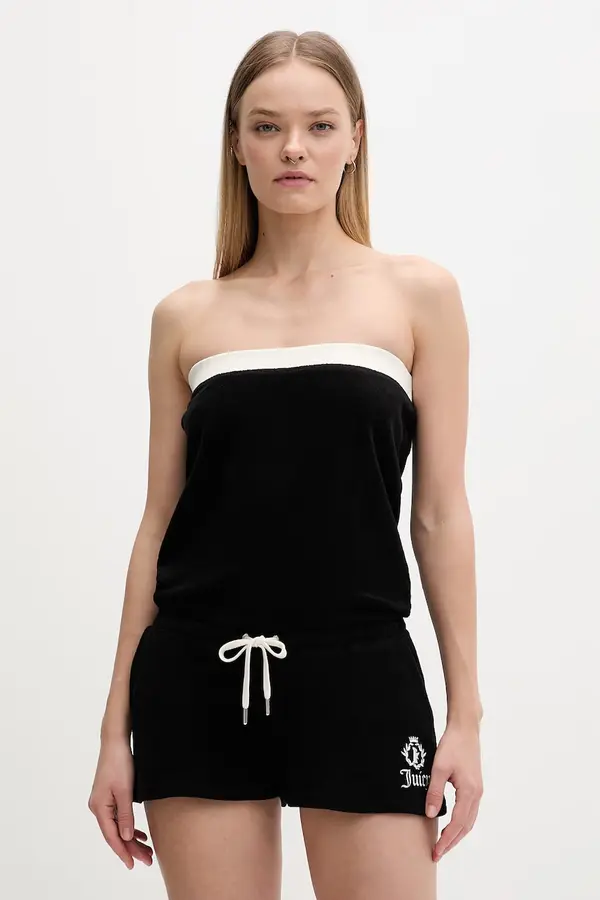 Juicy Couture Juicy Couture kombinezon bez naramenica za žene APPLIQUE ROMPER