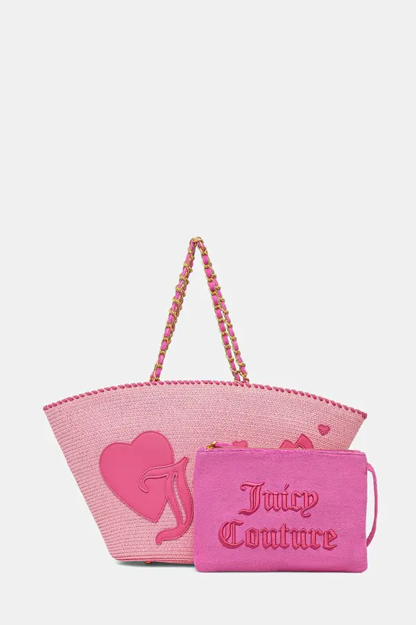 Juicy Couture Juicy Couture torba za plažu za žene pletena ALMA BEACH BASKET