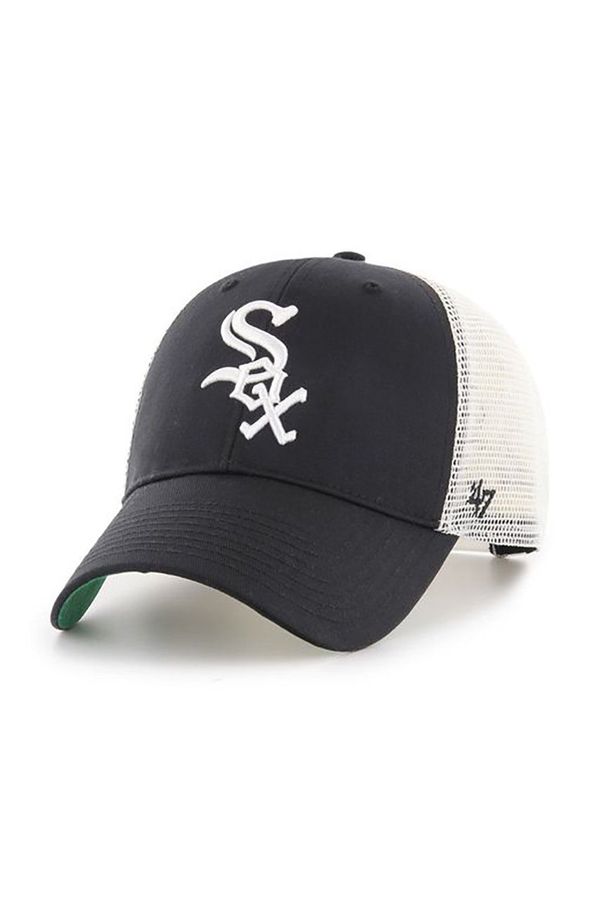 47brand Kapa 47brand MLB Chicago White Sox boja: crna, s aplikacijom B-BRANS06CTP-BK