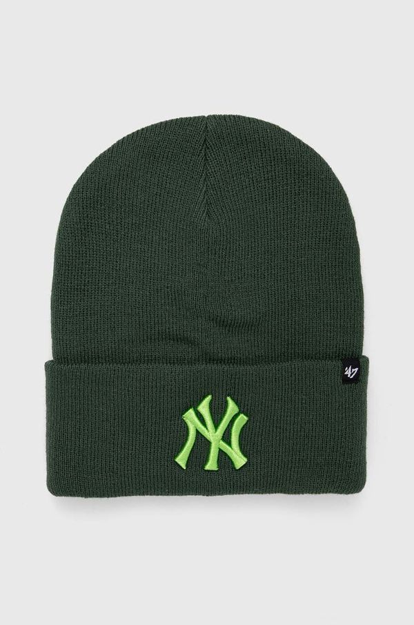 47brand Kapa 47brand MLB New York Yankees boja: zelena, od debelog pletiva