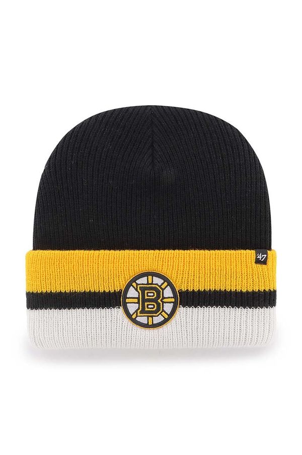 47brand Kapa 47brand NHL Boston Bruins boja: crna