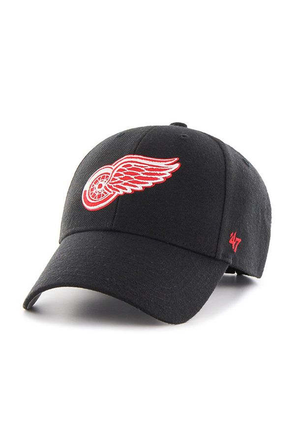 47brand Kapa 47brand NHL Detroit Red Wings boja: crna