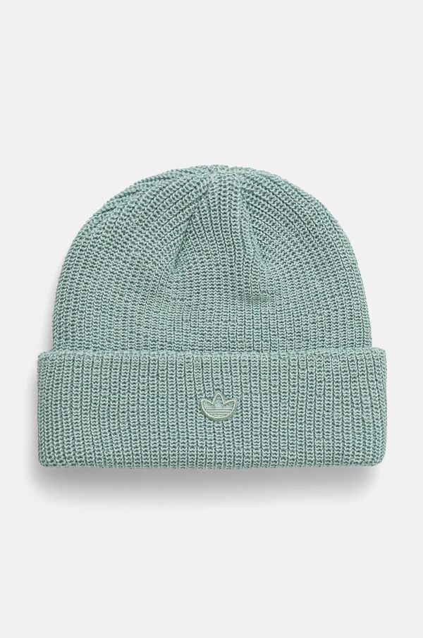 adidas Originals Kapa adidas Originals boja: tirkizna, od debelog pletiva, IY4642