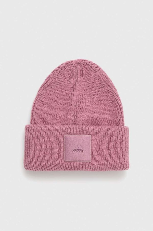 adidas Performance Kapa adidas Performance boja: ružičasta, od debelog pletiva