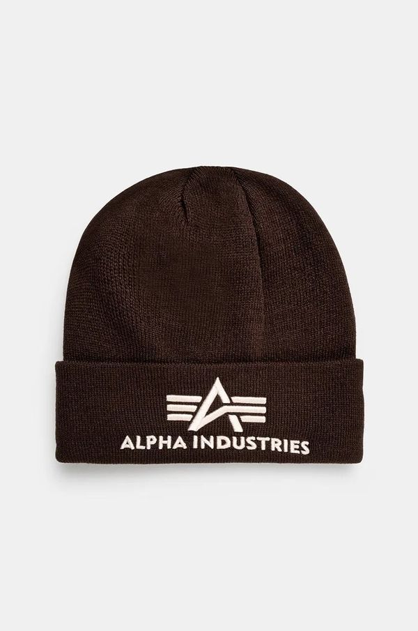 Alpha Industries Kapa Alpha Industries boja: smeđa, od tanke pletenine