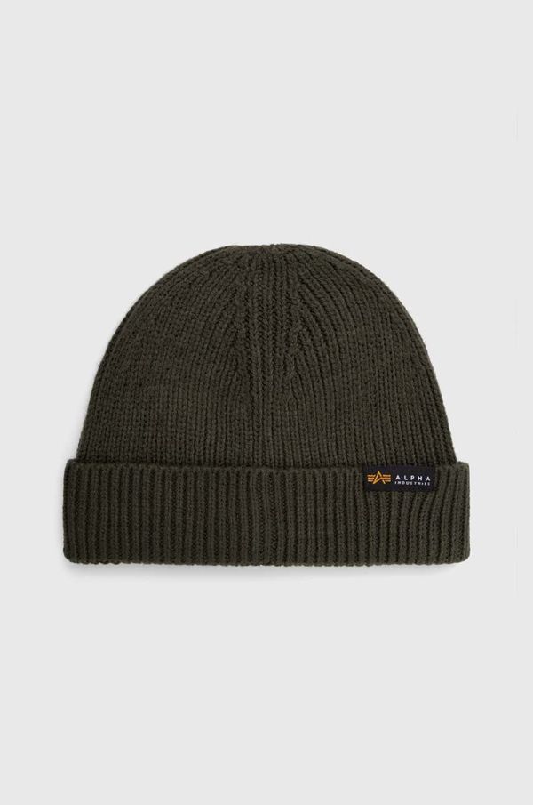 Alpha Industries Kapa Alpha Industries Dockers Beanie boja: zelena, od tanke pletenine 138905.142