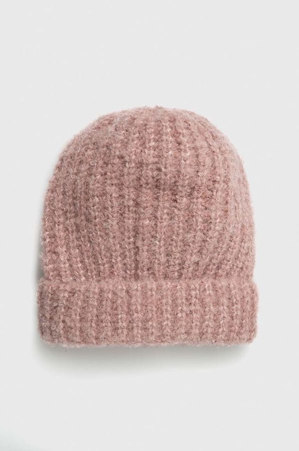 Answear Lab Kapa Answear Lab boja: ružičasta, od debelog pletiva