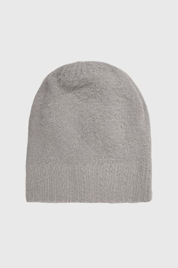 Answear Lab Kapa Answear Lab boja: siva, od tanke pletenine