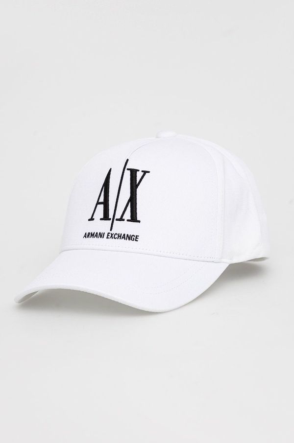 Armani Exchange Kapa Armani Exchange boja: bijela