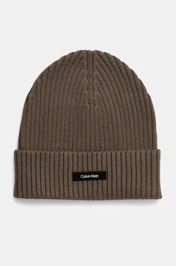 Calvin Klein Kapa Calvin Klein boja: siva, pamučna, K50K512362