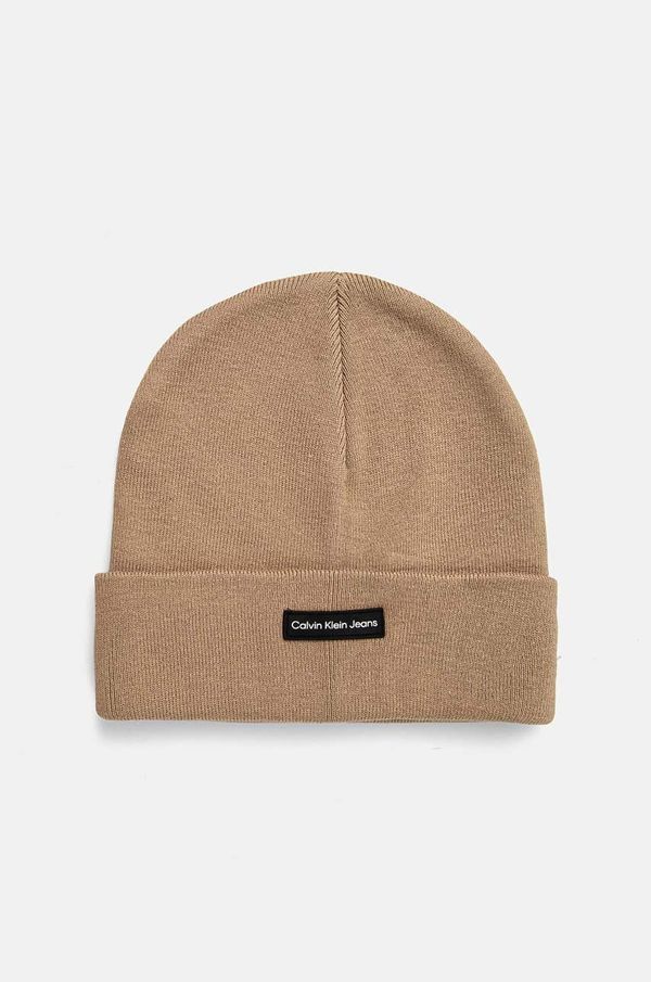 Calvin Klein Jeans Kapa Calvin Klein Jeans boja: bež, K50K512142