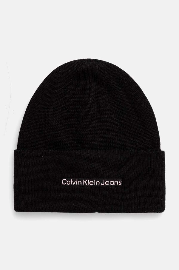 Calvin Klein Jeans Kapa Calvin Klein Jeans boja: crna, od tanke pletenine, K60K612651