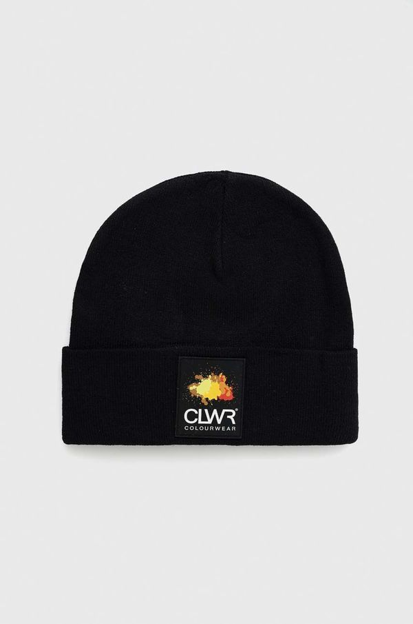 Colourwear kapa Colourwear , boja: crna, od debele pletenine