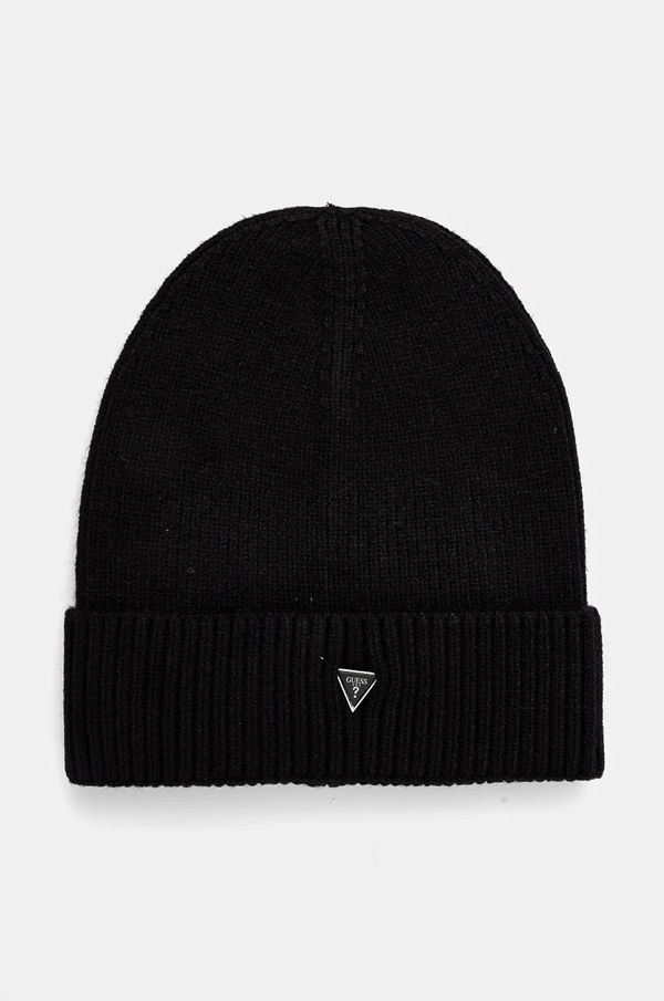 Guess Kapa Guess boja: crna, od tanke pletenine, AM9430.POL01