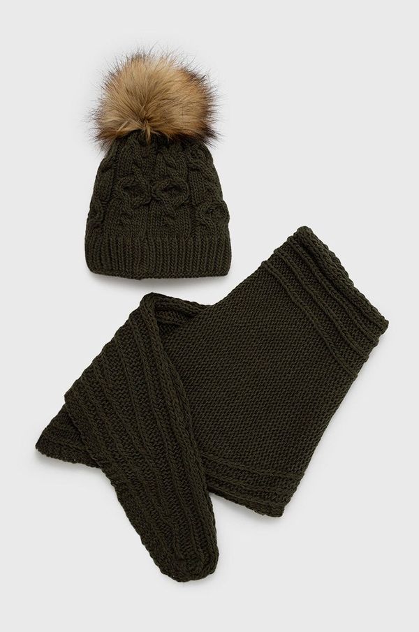 Answear Lab Kapa i šal Answear Lab boja: zelena