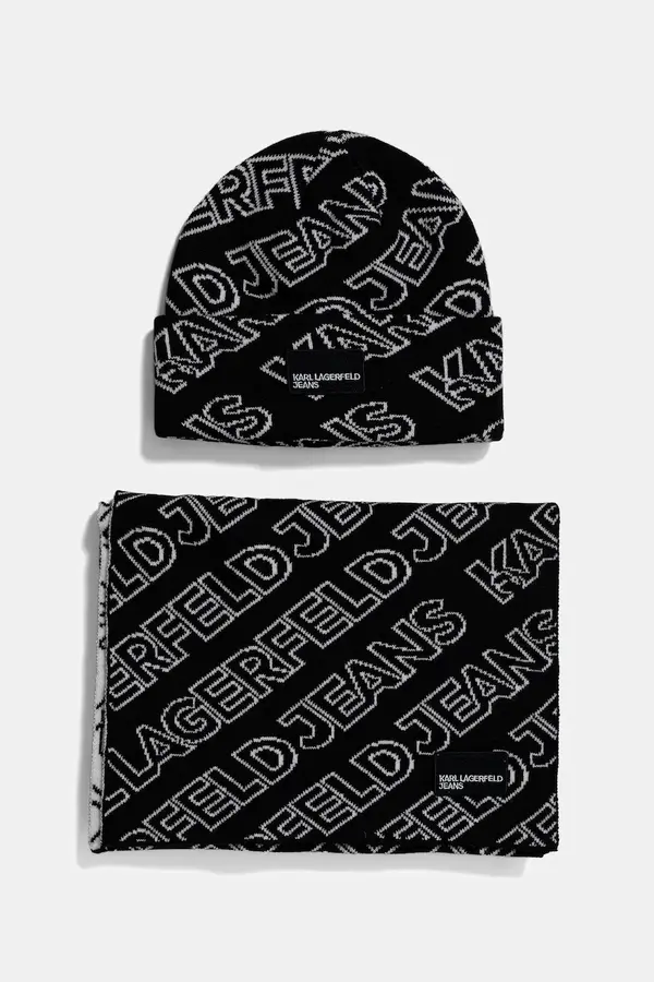 Karl Lagerfeld Jeans Kapa i šal Karl Lagerfeld Jeans