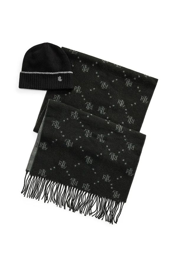 Lauren Ralph Lauren Kapa i šal Lauren Ralph Lauren boja: crna, 454960062