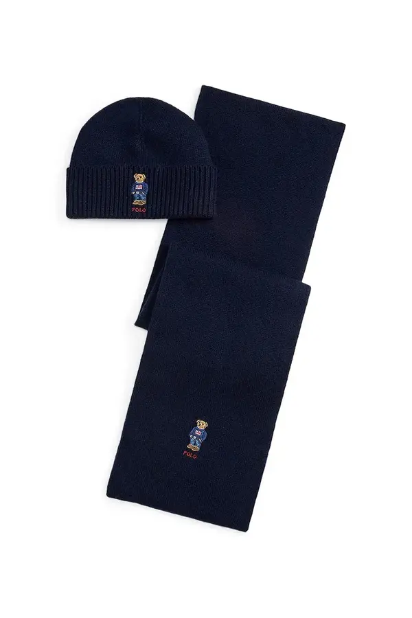 Polo Ralph Lauren Kapa i šal s dodatkom vune Polo Ralph Lauren