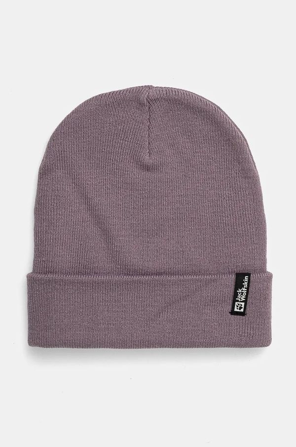 Jack Wolfskin Kapa Jack Wolfskin boja: ljubičasta, od debelog pletiva