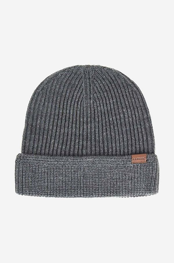 Kangol Kapa Kangol boja: siva, od debelog pletiva, K0702CO-FLANNEL