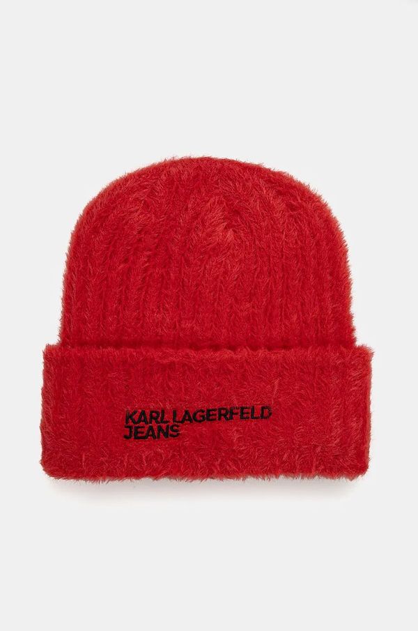 Karl Lagerfeld Jeans Kapa Karl Lagerfeld Jeans boja: crvena, 246J3406