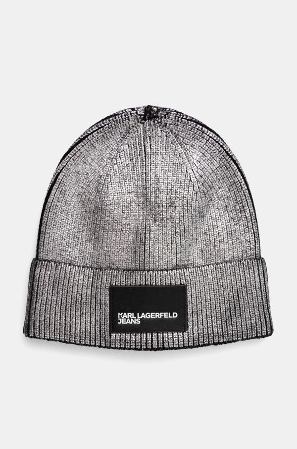 Karl Lagerfeld Jeans Kapa Karl Lagerfeld Jeans boja: srebrna, A1W33110
