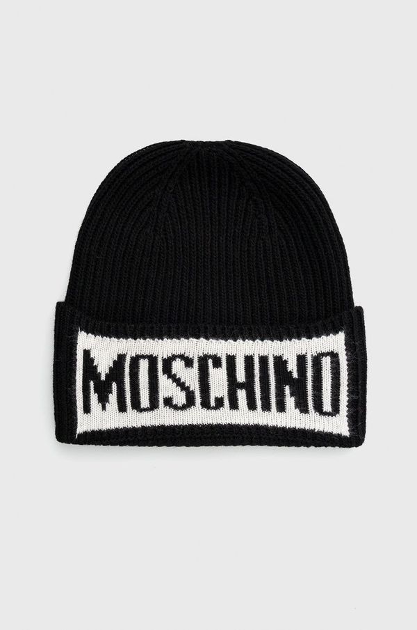 Moschino Kapa Moschino boja: crna