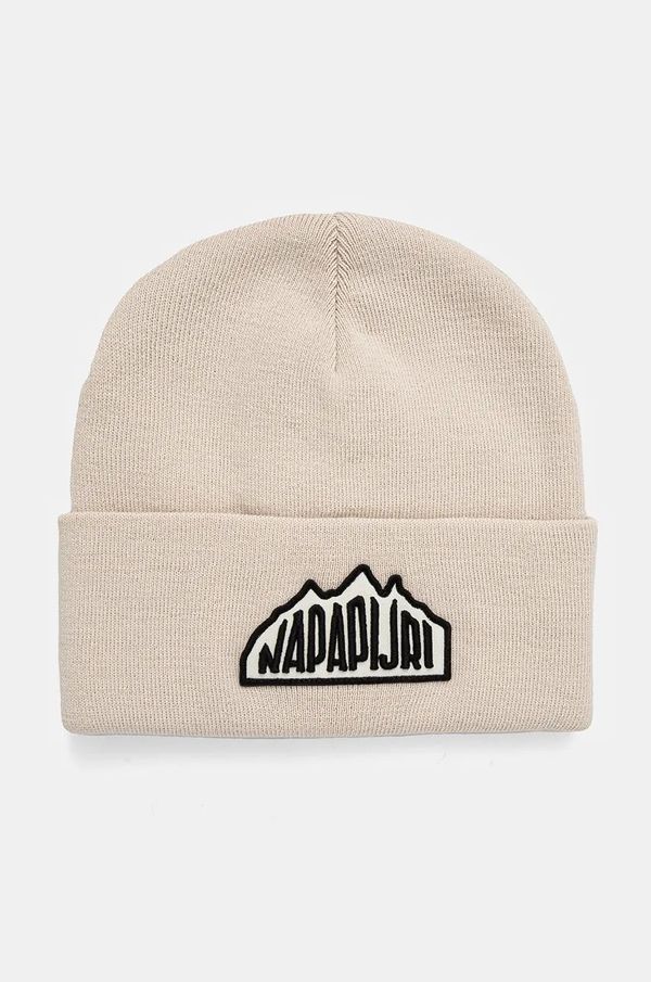 Napapijri Kapa Napapijri F-Mountain 2 boja: bež, od debelog pletiva, NP0A4HXLN1J1