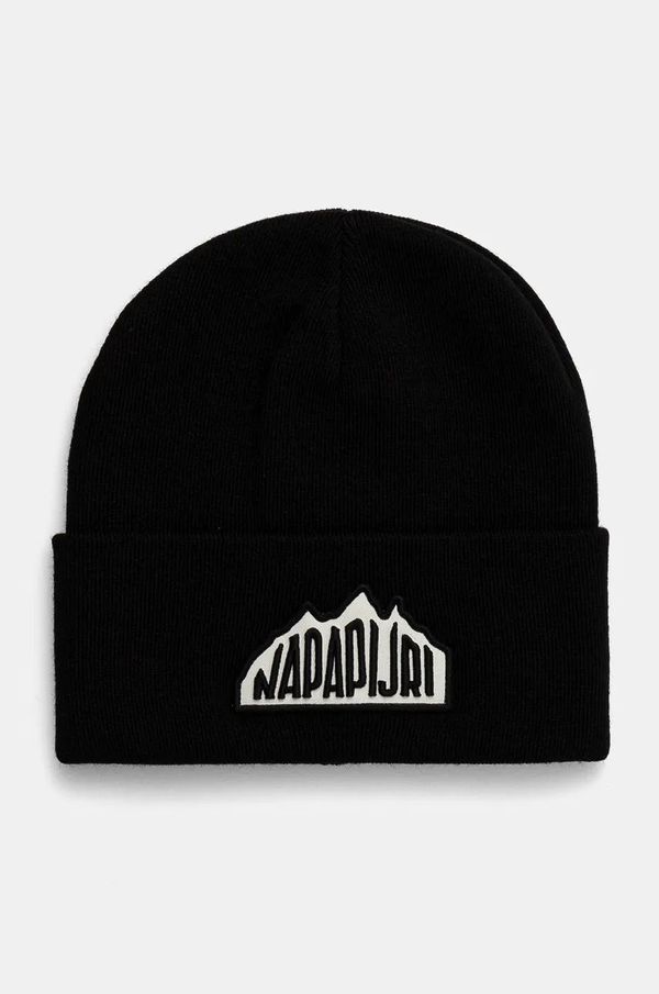 Napapijri Kapa Napapijri F-Mountain 2 boja: crna, od debelog pletiva, NP0A4HXL0411