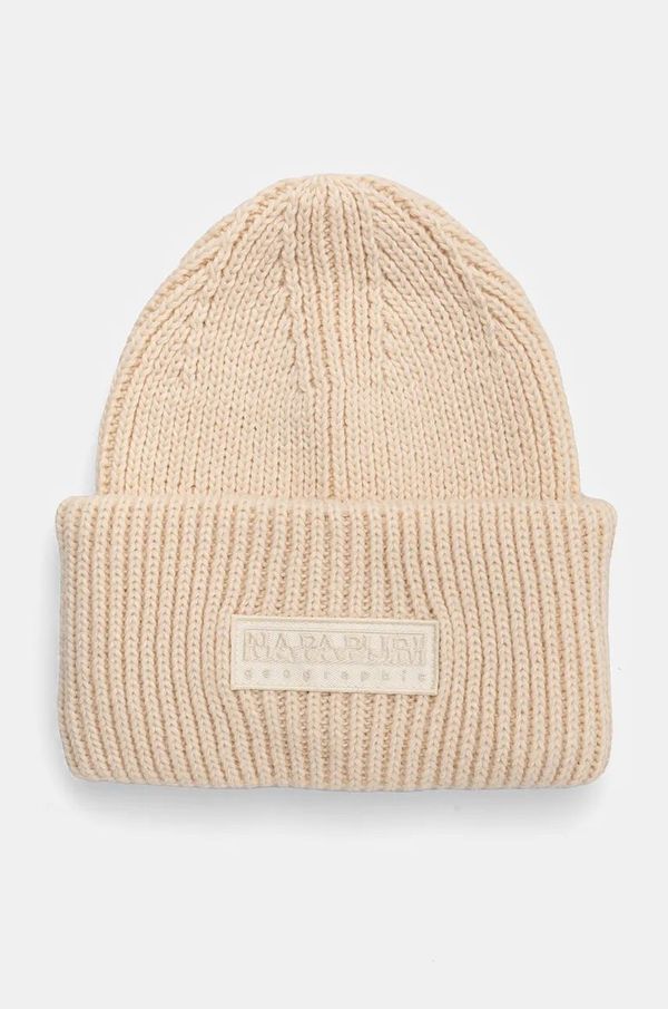 Napapijri Kapa Napapijri F-Vispa boja: bež, od debelog pletiva, NP0A4I3P2061