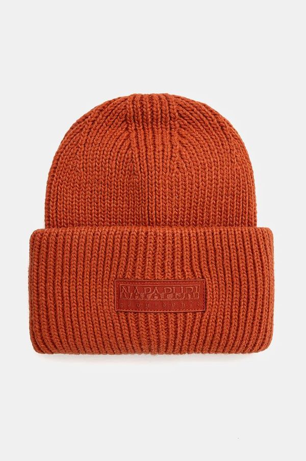 Napapijri Kapa Napapijri F-Vispa boja: narančasta, od debelog pletiva, NP0A4I3PR1B1