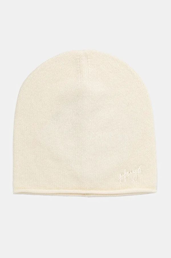 Hugo Kapa od kašmira HUGO boja: bež, vunena, 50522793