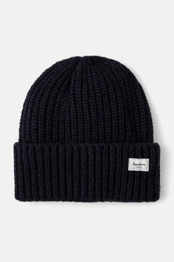 Pepe Jeans Kapa Pepe Jeans WENEBA HAT boja: tamno plava, od debelog pletiva, PL040355