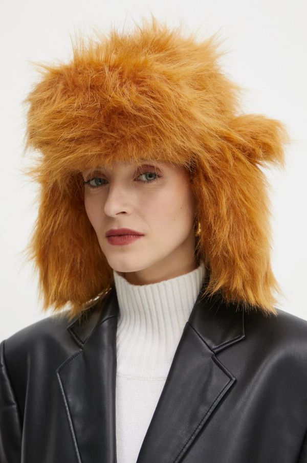 RUSLAN BAGINSKIY Kapa Ruslan Baginskiy boja: smeđa, od debelog pletiva, AVIH004-P-HH