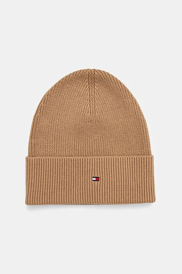 Tommy Hilfiger Kapa s dodatkom kašmira Tommy Hilfiger boja: smeđa, od tanke pletenine, AW0AW16637