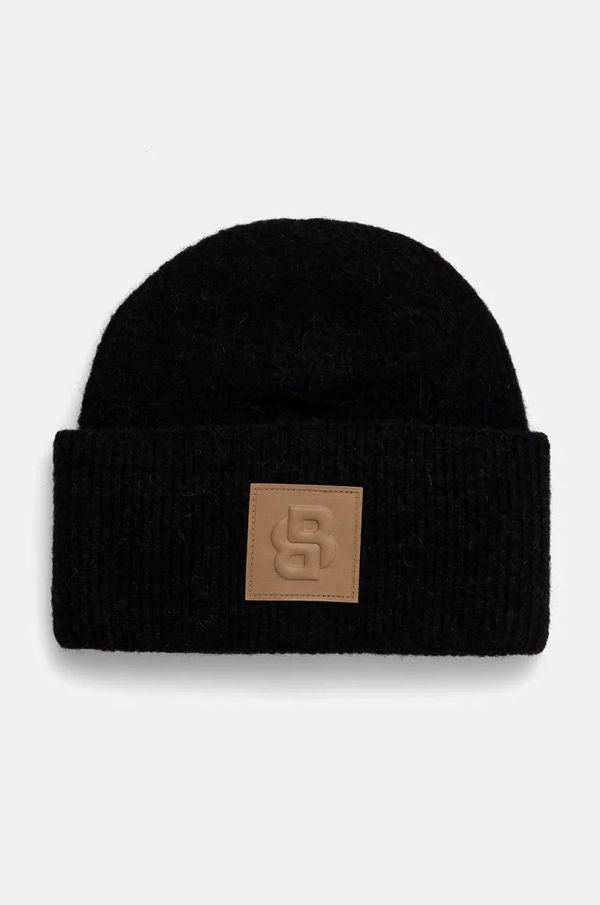 Boss Kapa s dodatkom vune BOSS boja: crna, od debelog pletiva, 50524277