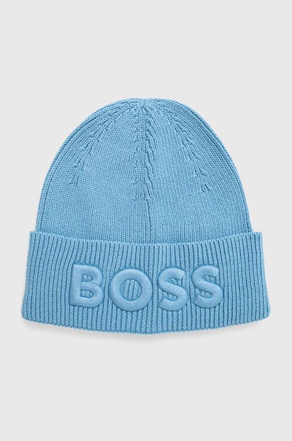 Boss Orange Kapa s dodatkom vune Boss Orange BOSS ORANGE od debelog pletiva